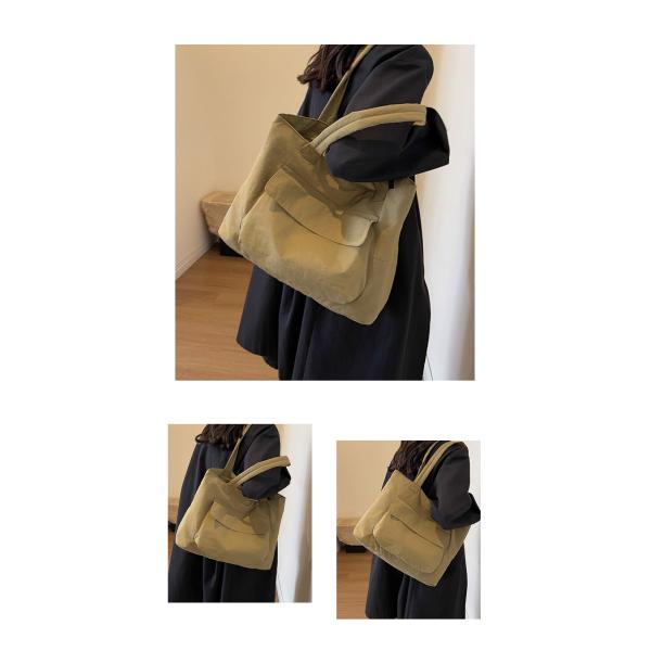 Large Capacity Work Oxford Tote Shoulder Bag Customized Open Closure Waterproof Nylon