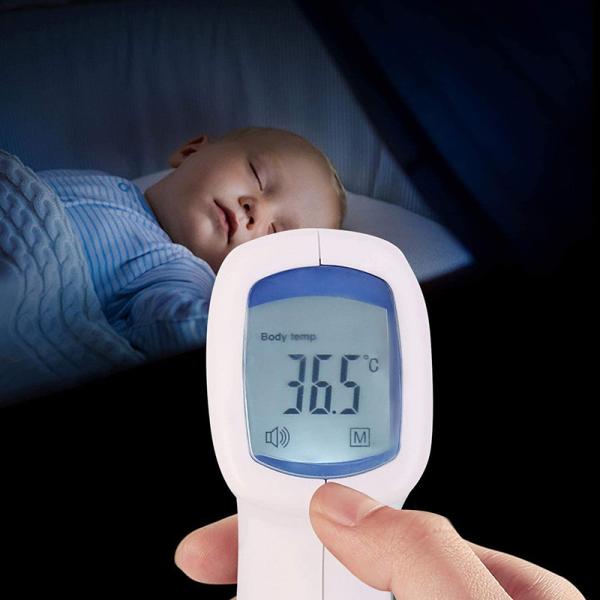 Swipe Forehead Infrared Thermometer 1 Second Measure Time +/-0.1C Accuracy