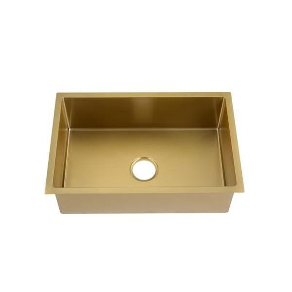 L' évier en acier inoxydable doré sous-monté pour votre cabinet