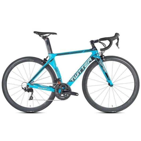 TWITTER R7000-22 Speed Road Bike with Hydraulic Disc Brake and Carbon Fiber Frame