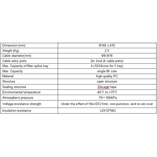 Fiber Dome Closure For Protecting , Fiber Optic Splice Closure Corrosion Resistance