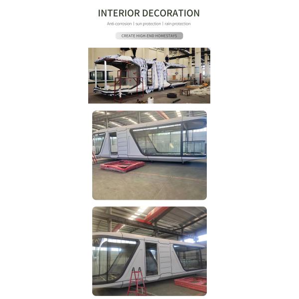 end Sunroom and Homestay Space Capsule House with Modern Design Steel Structure Perfect