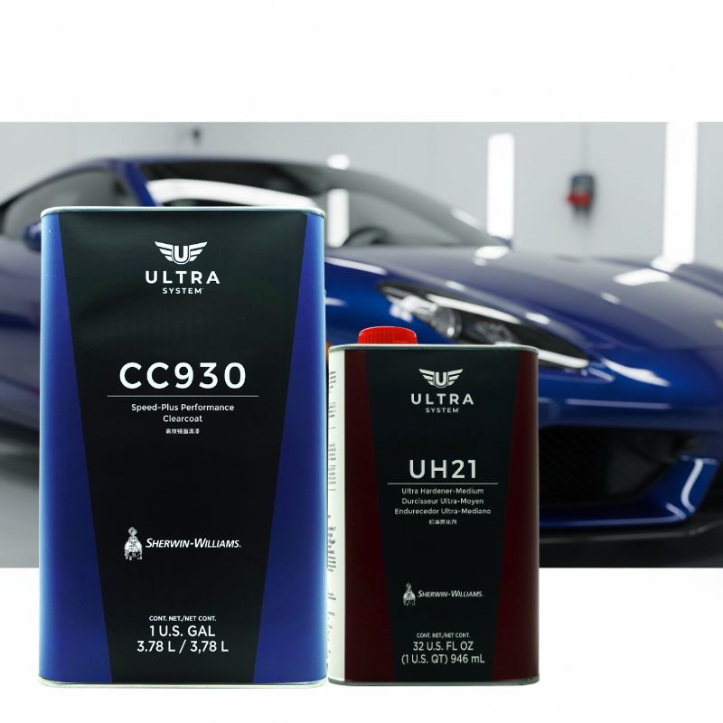 Sherwin-Williams Ultra System CC930 High Gloss Automotive Clear Coat with UH21 Ultra Hardener