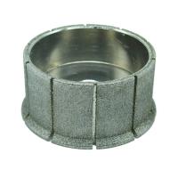 Silver Dry Edge Electroplated Diamond Grinder Wheel ODM Logo