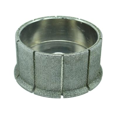 A borda seca de prata galvanizou o logotipo do ODM de Diamond Grinder Wheel