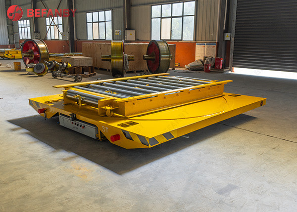 Transporte de carretillas con rodillos de motor AC de carga pesada con vía