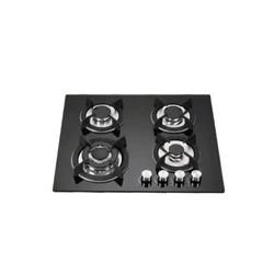 Electronic Ignition Kitchen Stove Cooker Built In 4 Burner Tempered Glass Gas Hob