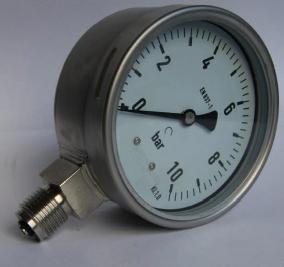 100mm 4 Liquid Filled Pressure Gauge Glycerine Refill 1/2 Bsp 3/8 Bsp