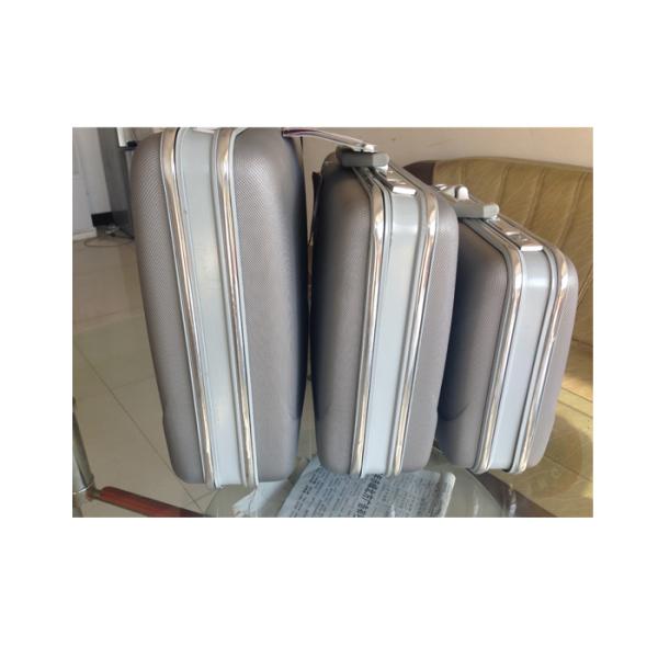 Colorful 3 Piece Female Briefcase Business 16 / 18 / 20 Inch With Silver Piping