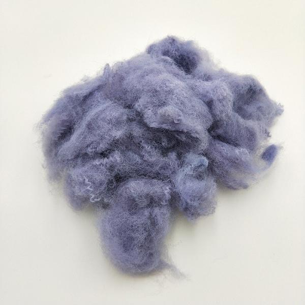 Polyester staple Fiber , Bulish Grey PSF  12D*51mm For Acoustic Panels, Best choice ,No defects, Good Oil control