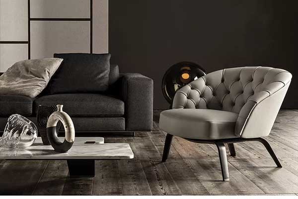 Софа роскошного ночного клуба мебели ресторанов гостиной современного одиночная