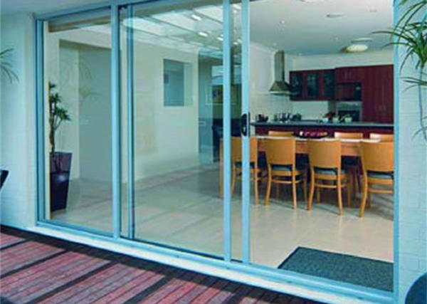 AS2047 Aluminum Glass Sliding Door With 85 Series Aluminum Frame And Frosted Glass
