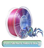Filamento de alta velocidad de PLA+ 3D Filamento de seda de 1,75 mm de seda Rojo Amarillo Azul Filamento de seda PLA+
