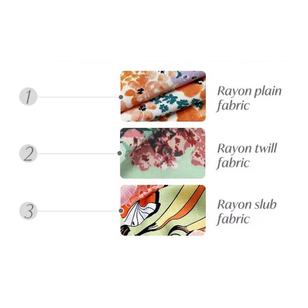 Rayon Challis Printed Fabric 100% Rayon Viscose Fabric Dress Shirt Fabric
