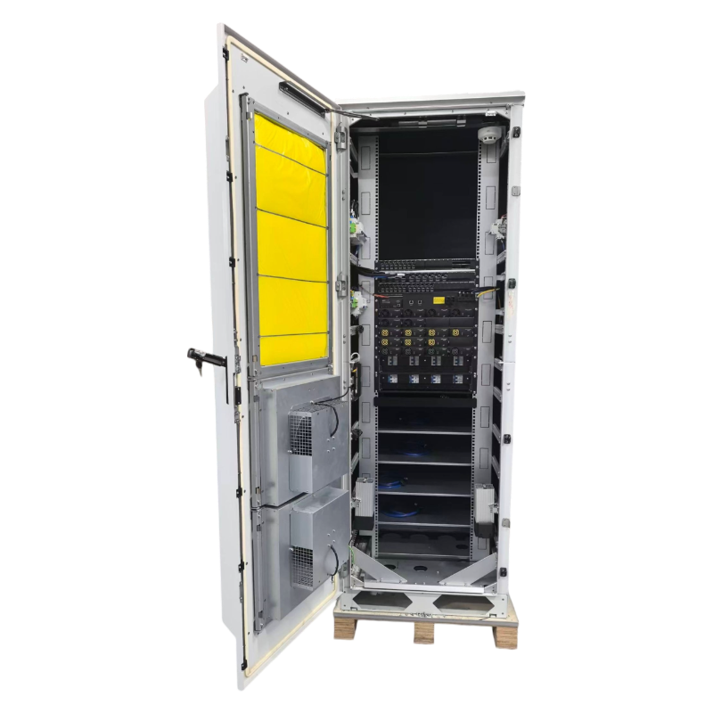 Eltek Type 3 44U Hybrid Solar Telecom Power Cabinet | Dual Heat Exchanger SGCC Enclosure with Smart PDU