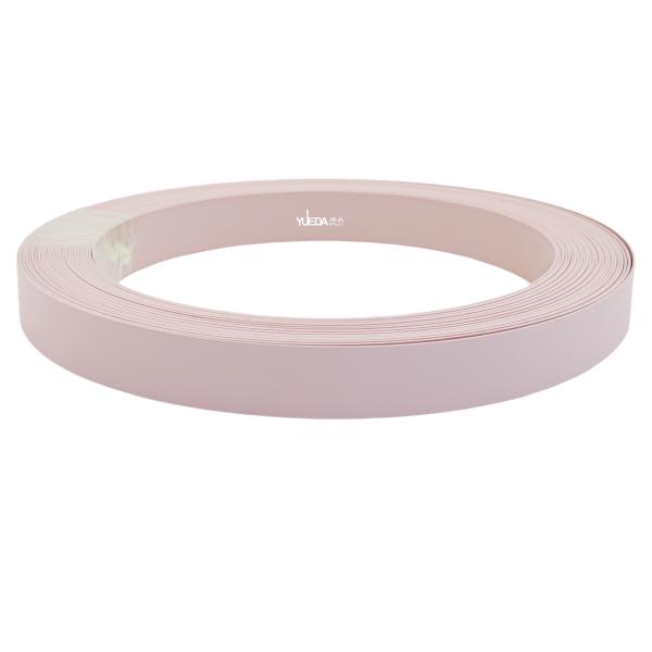 A2054 Matte Blush Pink PVC Edge Banding Strip, Wear Resistant Furniture Edge Tape For Wardrobe Cabinet Vanity