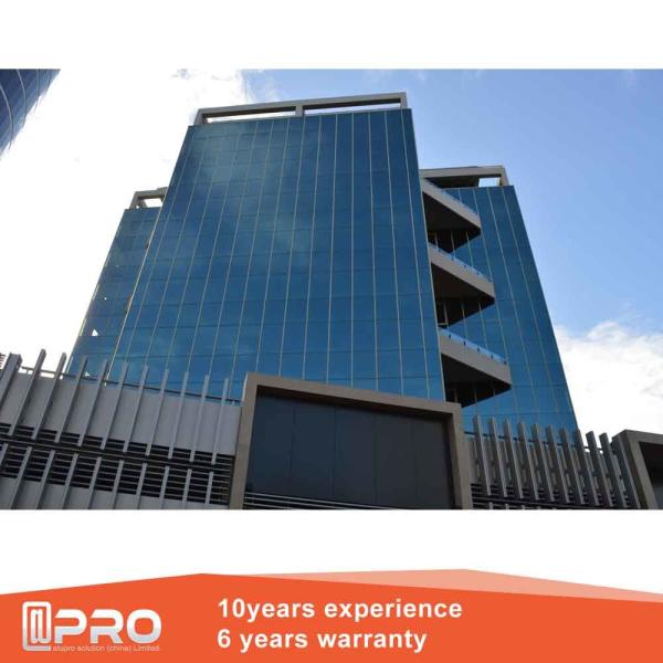 A parede de cortina exterior de Unbreakbale, segurança personalizou a parede de cortina de vidro completa