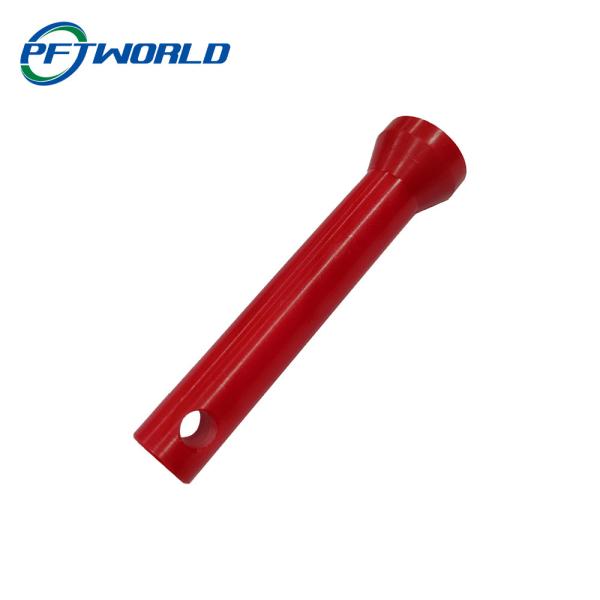 OEM adapté aux besoins du client de usinage de rotation de fraisage de pièce de commande numérique par ordinateur de POM Plastic d'aimant rouge
