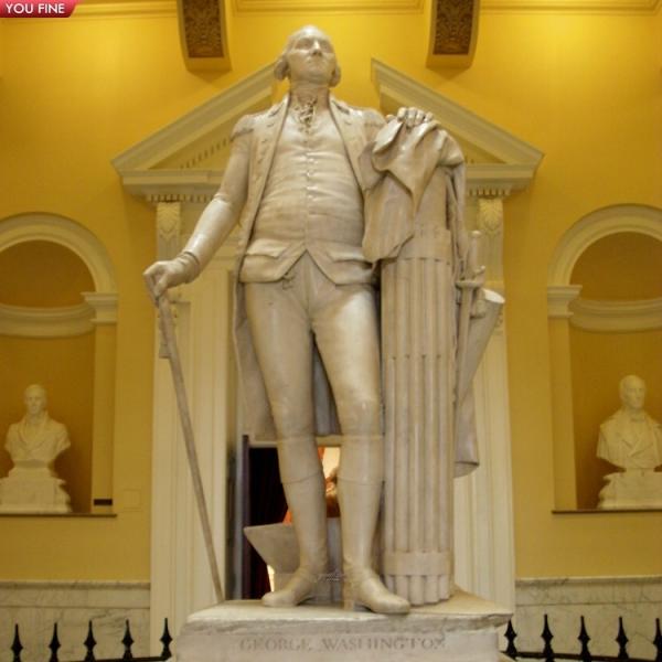 Life Size Marble George Washington Presidential Sculpture