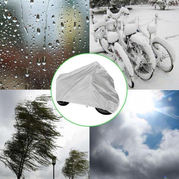 Weatherproof Polyester Outdoor Motorcycle Cover With Full Bottom Elastic Hem
