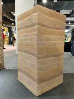 Revêtement en pierre flexible de mur de regard de panneau artificiel lisse résistant à la haute température de pierre