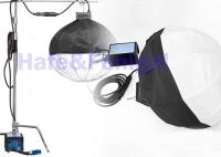 Film du cube 1200w en hélium allumant la couleur DMX512 de double de Dimmable de câble de ballon