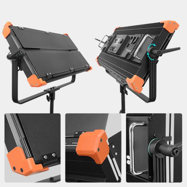 Полный металл Rgbw светодиодный фотоаппарат 200w Телевизионное оборудование Cri 95ra Для освещения видеостудии