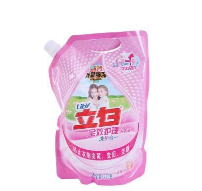 Eco-friendly custom aluminum foil liquid detergent  Plastic spout pouch wholesale