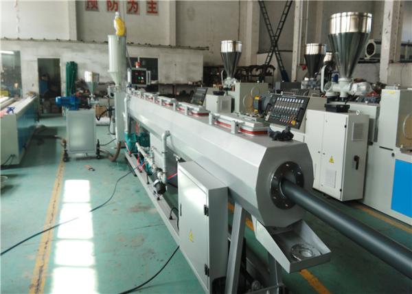 16 - 1200MM PP Pipe Extrusion Line With Single Screw Extruder Down Stream