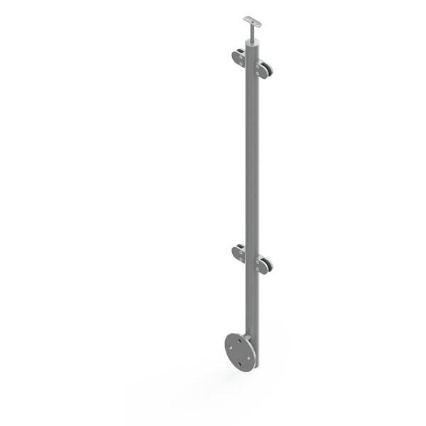 Side Mounted Stainless Steel Glass Balustrade For Balcony And Deck
