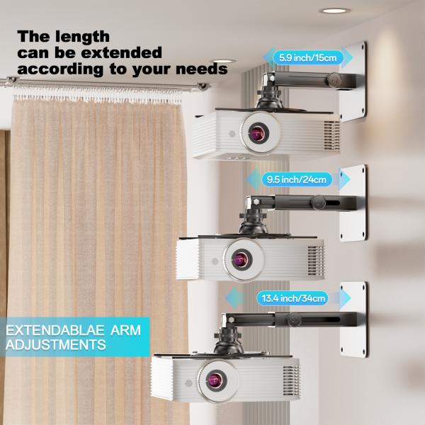 Universal Projector Ceiling Mounts Length Adjustable Projector Ceiling Hanger
