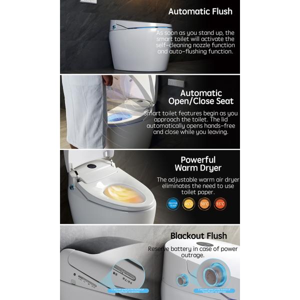 Advanced Function Automatic Deodorization Toilet Integrated Multi-Function Luxury with S-trap Drainage and Remote Control