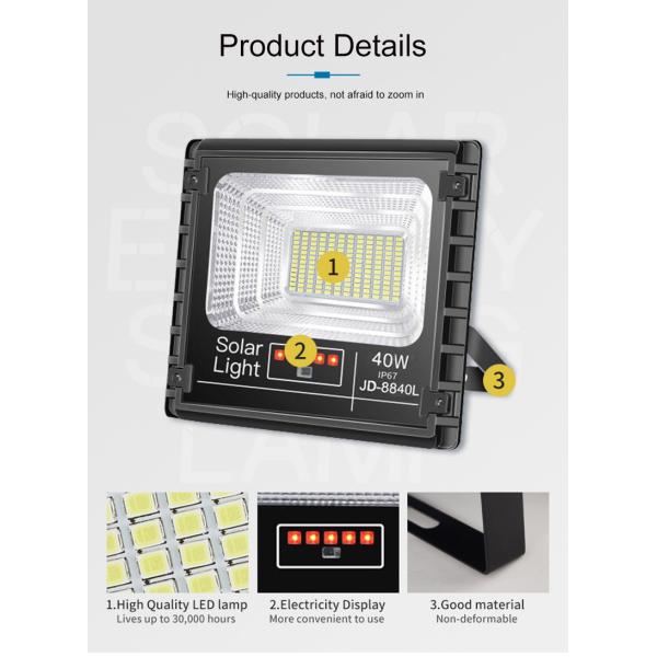 Заливка формы привела солнечный свет потока 40w на открытом воздухе IP66 солнечный