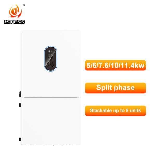 48V 5kw 6kw 7.6kw 10kw 11.4kw Split Phase Hybrid Solar Inverter With Pure Sine Wave And Advanced MPPT