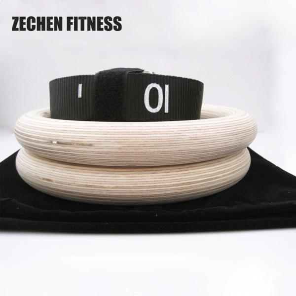 28mm 32mm Wooden Gymnastic Rings At Home Workout Fitness Gym Exercise Ring