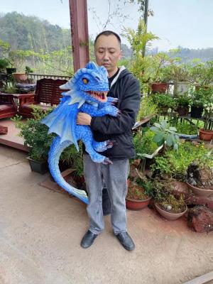 Kids Attractive Silicone Sponge Dinosaur Hand Puppet Simulation Baby Dinosaur Puppet Model