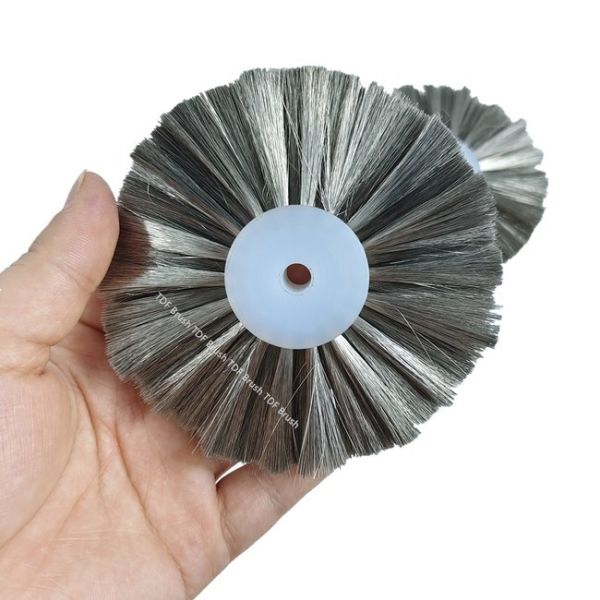 Stainless Steel Wire Wheel Brush With Plastic Hub For Jewelry Polishing And Tarnish Removal