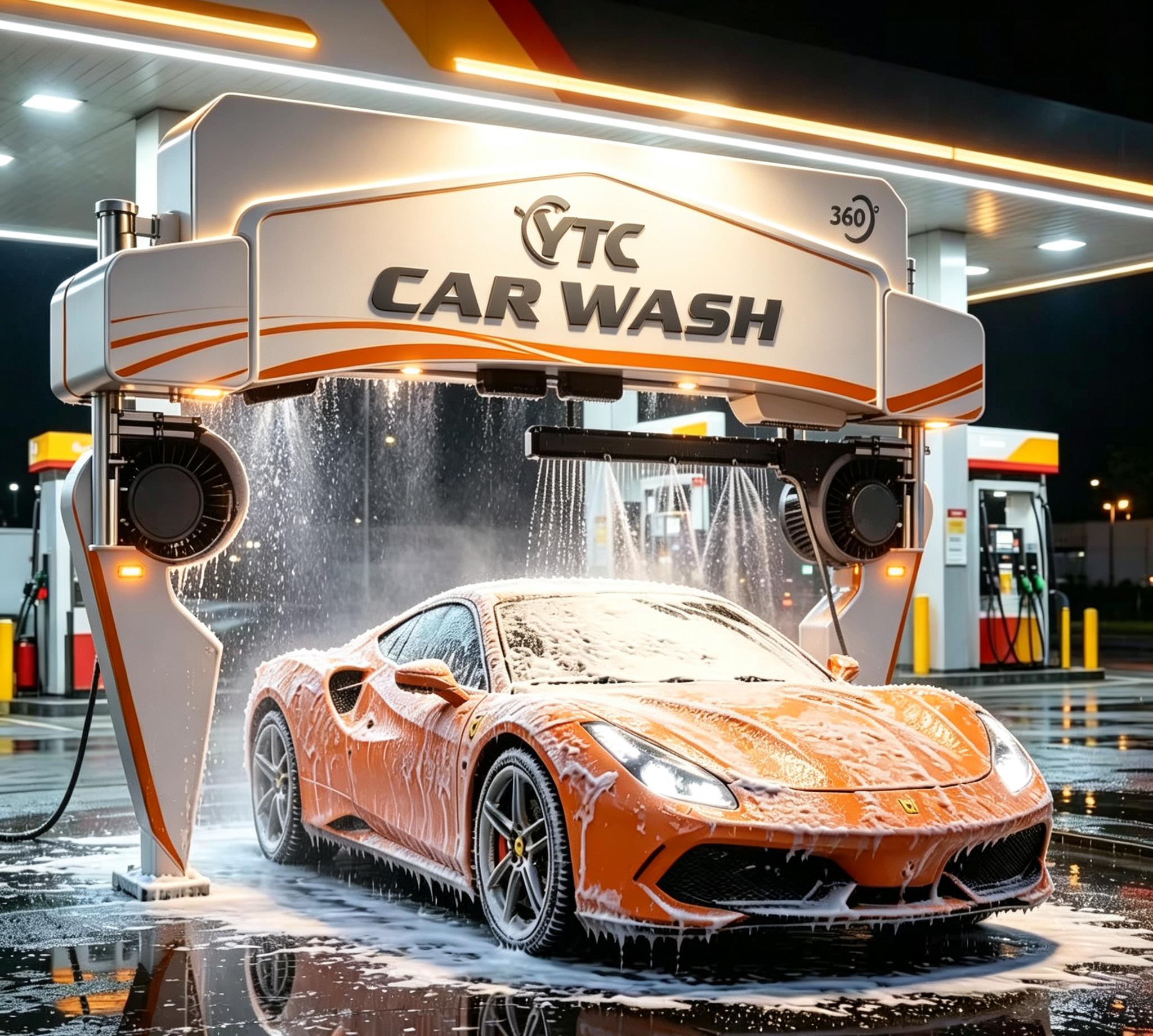 Three Phase Electric Car Automatic Washing Machine Customized 24kw