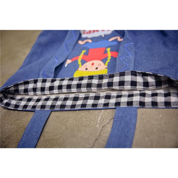 Playful denim shoulder bag printing canvas bag large capacity Meng Mei casual female