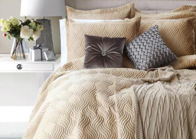 100% Cotton Waves Embroidered Full Size Bed Sets Real Simple 4 Pcs For Home