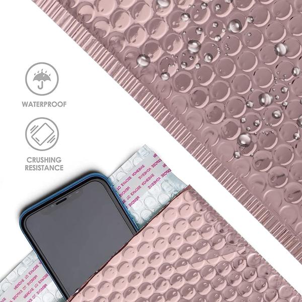 CTCX Hot Pink Plymor Bubble Mailer Shipping Plastic Mailer Bag Padded Envelopes Holographic Metallic Bubble Packages