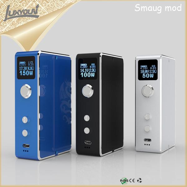 Luxyoun 2014 New product coming powerful Smaug 150w box mod/wood box mod/ecig box mod