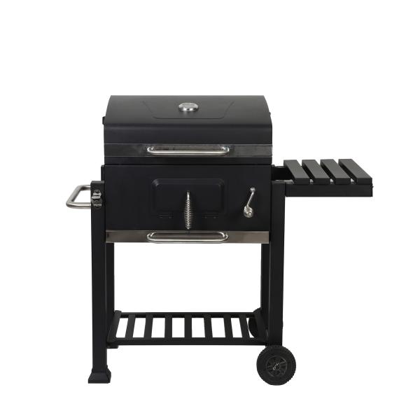 Складной черный большой угольный гриль роскошный барбекю курильщик для пикника кемпинга Дверный двор Загородный двор Кулинария