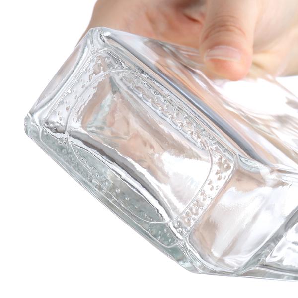 Destilerías de pequeños lotes Botella de vidrio con tapa Flint White Vodka Tequila Rum