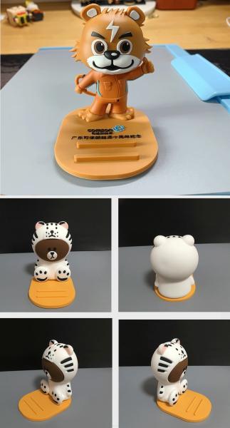 Customized Multi-Functional 3D Cartoon PVC Mobile Phone Holder, Lazy Man Phone Bracket