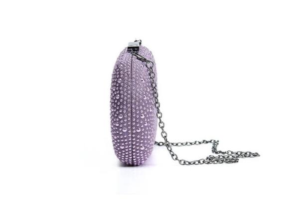 Full Body Durable Purple Evening Bag Formal Style With Different Size