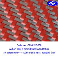 Tela vermelha preta/vermelha da tela 200gsm Kevlar Para Aramid de Aramid do carbono da sarja 2x2