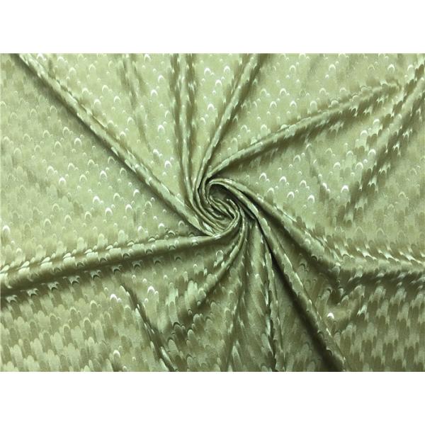 Fashion Ladies Coat Polyurethane Synthetic Leather 0.5mm Gold Pearlied Peacock Tail Design