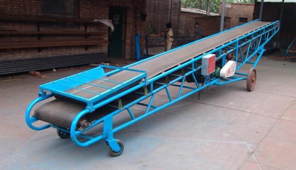 Flat Flexible Belt Conveyor / Mobile Belt Conveyor Industrial Department