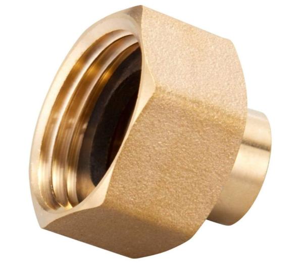 Brass Threaded Hose Connector , 1/4 NPT To 3/4 Inch Female GHT Garden Hose Pipe Fitting